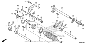 CTX700N DCT Gearshift Drum (Ctx700Nd)