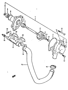 GSX-R400 Водяная помпа