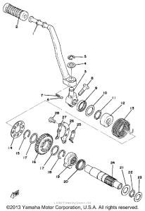 XT500D Кик стартер