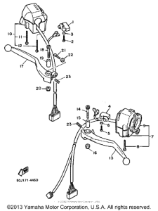 FJ1100N Handle switch-lever