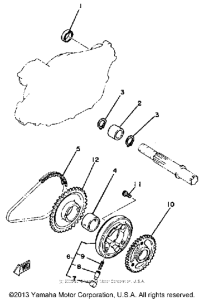 SR250TH Муфта стартера