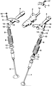CL125 Распределительный вал и клапана
