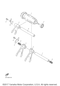 YZF-R1S Копирный вал