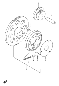 GS500 Муфта стартера