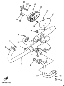 XV240 Глушитель