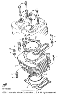 XT600TC (CA ED.) Цилиндры