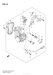 RM-Z250 Корпус Дросселя