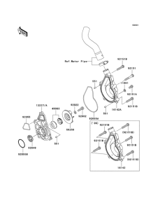 ER650 Водяная помпа
