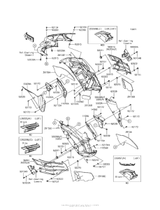 ZX1400 Cowling (Center)