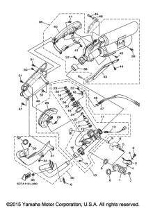 XV1900CU Выхлопная система