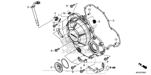 CB500X (ABS) Крышка картера правая