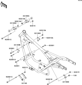 BN125 Рама ,крепежные детали