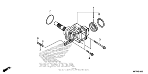 VT1300CT Side gear case