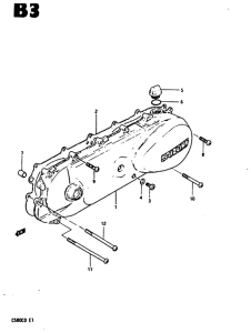 CS80 Crankcase left cover