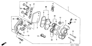 NX125 Передний суппорт
