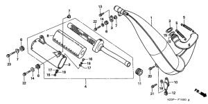 CR250R Глушитель