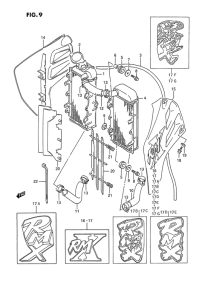 RMX250 Радиатор