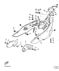 SZR660 Side cover  /  oil tank