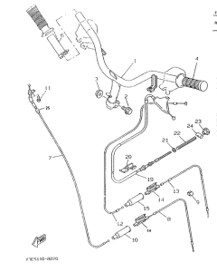 CW50 Steering handle. cable