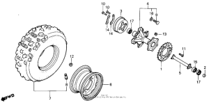 TR200 Переднее колесо