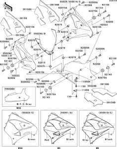 ZX900 Cowling lowers(1 / 2)(zx900-e2)