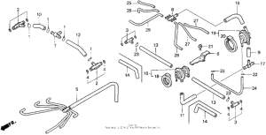GL1500CF Шланг трубки карбюратора