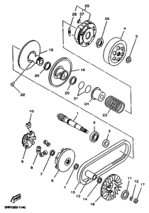 YP150D Сцепление