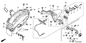 NSA700 Заднее крыло