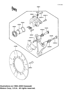 KZ1100 Передний суппорт
