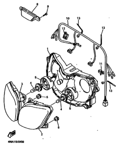 YZF600R YZF600RH Phare