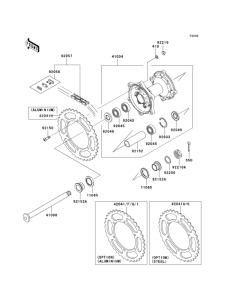  Задняя ступица колеса