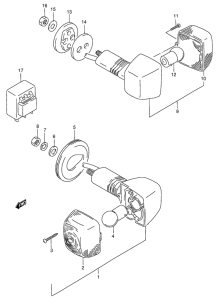 RG125 Поворотники