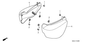 VF750C Боковая крышка