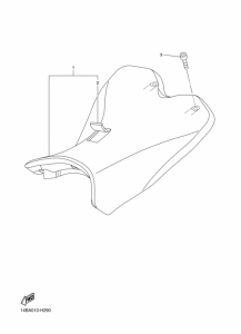 YZF-R1R ( RaceBase) Seat band assy