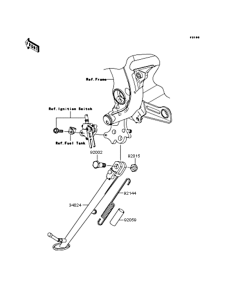 ER650 Подножка