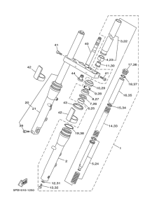XVS1100 Передняя вилка