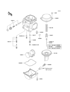 EJ650 Карбюратор в разборе