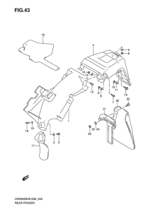 DR200 Заднее крыло