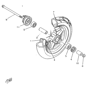 CW50RS Переднее колесо