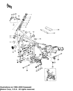 KZ650 Frame / frame fittings