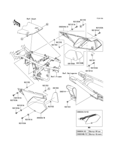 KLX250 Боковые обтекатели