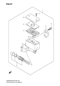 GSX650F Передний тормозной цилиндр