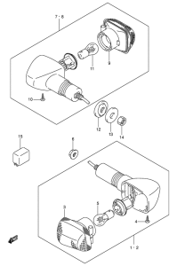 GSX1400 Поворотники
