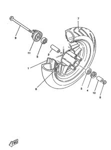 CW50RS Переднее колесо