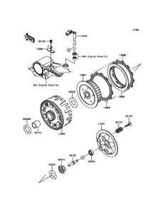 KL650 Сцепление