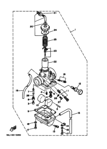 RT100 RT100H Carburetor assy