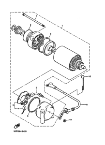 XJ900S Стартерный мотор