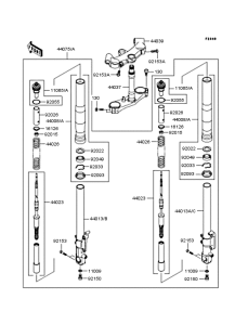 ZX1200 Передняя вилка