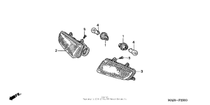 ST1100P Задний фонарь