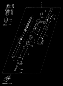 YQ50L Вилка передней оси